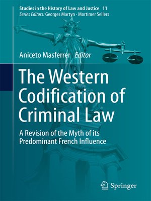 cover image of The Western Codification of Criminal Law